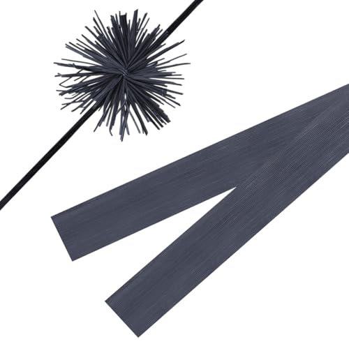 nbeads 4 Paare String Schalldämpfer Bogen, 18x2.8cm Bogenschießen Bogensehne Whisker Bow String Whisker reduziert Bow String Lärm für Recurve Compound Bogen, Schwarz