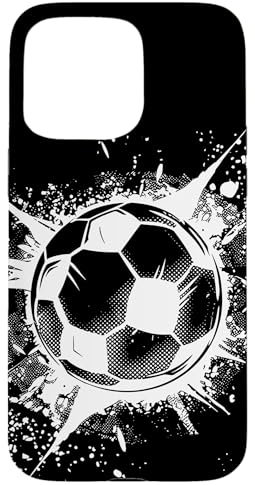 Coque pour iPhone 15 Pro Max Soccer Ball Splash Football Pitch
