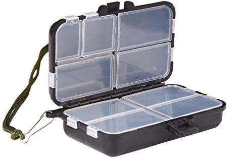 Aufbewahrungsbox mit mehreren Fächern für Angelzubehör, Köder, Aufbewahrungsbox, Angelhaken, Aufbewahrung für Koffer