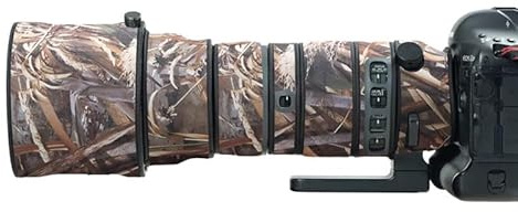 XCOAT Waterproof Camouflage Lens Cover for Sigma 150-600mm F5-6.3 DG OS Sports, Camera Rain Covers, Lens Protective Sleeves & Cases, Suit for Wildlife and Sports Photography (Dry Grass Camouflage)