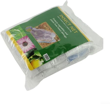Besttoolifes Red protectora para plantas de jardín, tela de malla de 2 x 1 m, barrera contra insectos, red de protección de frutas y cultivos de 60 unidades, para proteger las plantas y frutas de