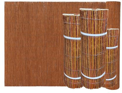 Ogrodzenia Wiklinowe Canisse Osier 60 x 300 cm Clôture de Saule -Canisse Brise Vue Balcon et Patio - Cloture Jardin Exterieur - Protection Contre Le Vent & Le Soleil - 100% Naturel