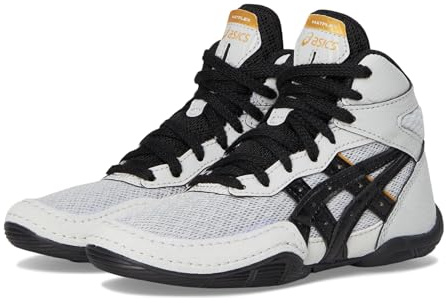 ASICS Kid's Matflex 7 Grade School Wrestling Shoes, 4, Concrete/Black