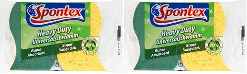 Spontex Heavy Duty Super Absorbent Scourers (Packs of 8) (Pack of 2)