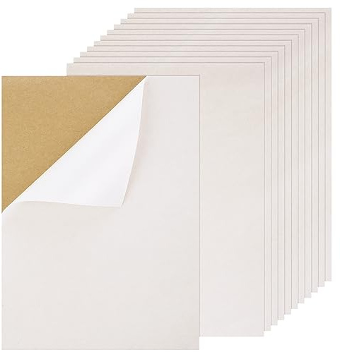 Lusofie 12 Sheets Velvet Felt Sheet White Self Adhesive Felt Fabric Square 12x 8 Back Sticky Drawer Liner for Sewing Projects DIY Craft Jewelry Box