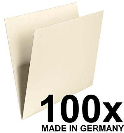 FALKEN 100x Einstellmappe aus Recycling-Karton für DIN A4 chamios | Made in Germany mit Schreibrand für Steh- und Hängesammler hellchamois Blauer Engel ideal für die lose Blatt-Ablage