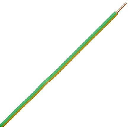 Kopp 155405842 Aderleitung H07 VU, 1 x 6 mm², 5 m, grün/gelb