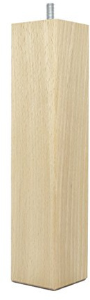La Fabrique de Pieds AM20170059 Jeu de 4 Pieds de Lit Bois Verni Clair 25 x 5,5 x 5,5 cm