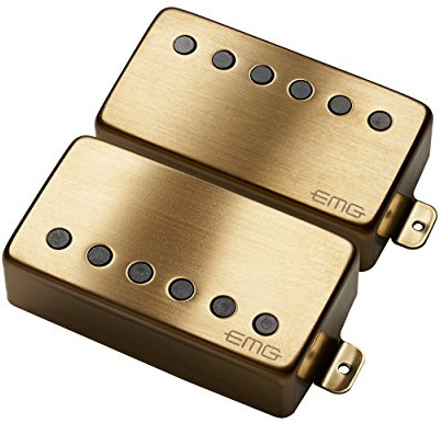 EMG Pickups »57/66 - PICKUP SET - BRUSHED GOLD« Pickup-Set für E-Gitarre | PU: 57/66 | Farbe: Gold (gebürstet)