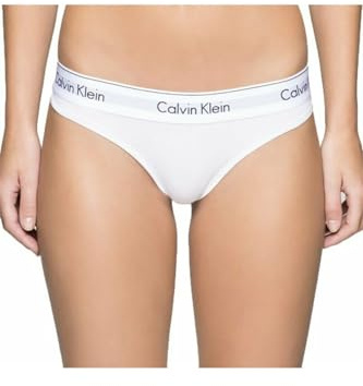 Calvin Klein dam Sträng Modern Cotton - Thong, Vit (vit 100), S