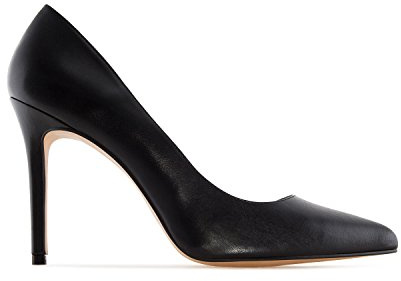 Andrés Machado - Zapato de Tacón en Piel Color Negro para Mujeres y Adolescentes - Diana – Stilettos de Punta Fina para Invierno y Verano – Salones en Talla EU 43