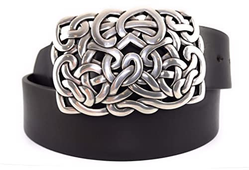 CENO Gürtelschnalle für Damen mit vielen kleinen Herzen für Wechselgürtel mit einer Breite bis zu 4cm Buckle