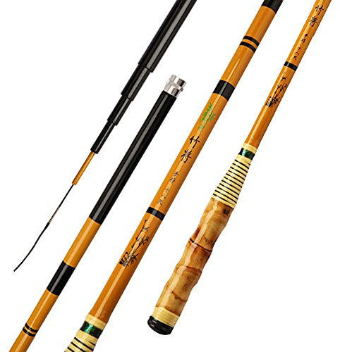 YADLCR Canna da Pesca in Carbonio 2,7-6,3 m Imitazione Canna da Carpa in bambù con Piattaforma Canna da Pesca Attrezzatura da Pesca a Sezione Lunga (Size : 2.7m)