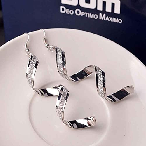 DAOMEI Spiralgeometrie Ohrclips Ohne Piercing Für Gril's Party Wedding Charm Ohne Ohrlochohrringe