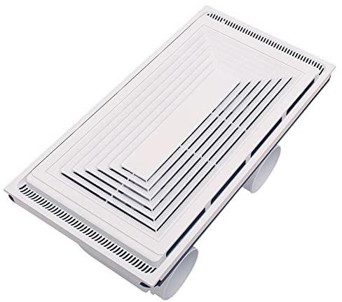 TOMYEUS Exhaust Fan Ceiling Mounted Exhaust Fan, Bathroom Ventilation Fan Low Noise Extractor Ventilator Fan for Home Kitchen Bathroom Garage, 65W Vent Fan (Switch mode : Intelligent remote control)