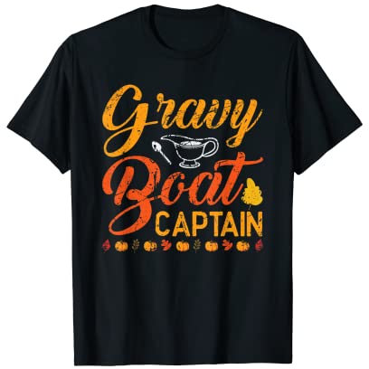 Saucière Captain Funny Thanksgiving Vintage T-Shirt