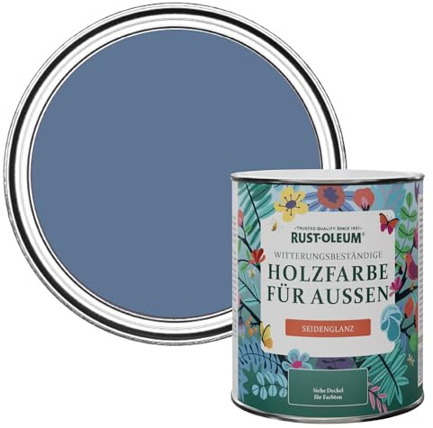 Rust-Oleum Holzfarbe Für Aussen, Wetterschutz, Seidenglanz, 750 ml, Schwarzer Sand