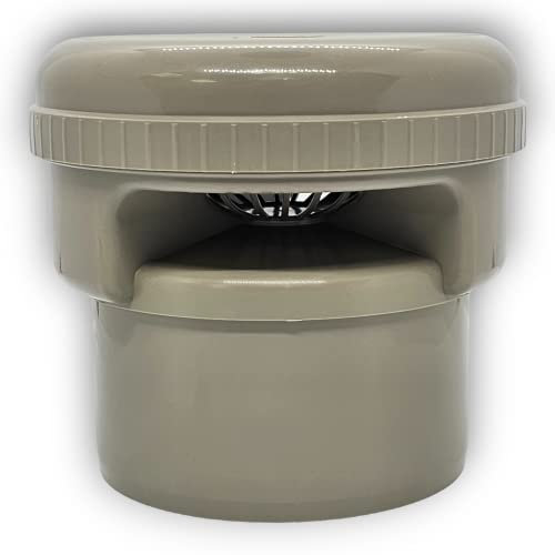 Duraplast UK™ Air Admittance Valve 110mm OLIVE GREY - Universal Vent Pipe Valve for Push Fit & Solvent Weld Systems - Durable, Maintenance-Free, and Easy to Install - Prevents Sewer Gas Backflow