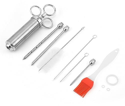 GIFRAN Jeringa inyectora de Adobo, jeringa inyectora de Carne for Parrilla de Barbacoa, Utensilios de Cocina de Pavo for Adobo, for cocinar en casa, Barbacoa, producción Lo Mei