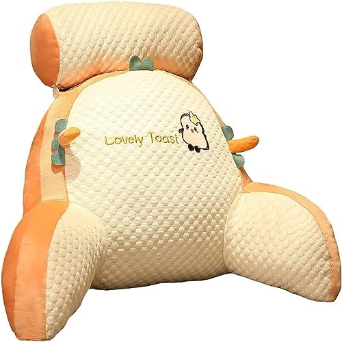 Lesekissen for Erwachsene im Bett - Rückenlehnenkissen mit Armlehnen - Besonders Bequeme Rückenstütze, ergonomisches Kissen. Lesen, Spielen, Fernsehen (Color : C, Size : 60 * 45)