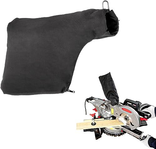 DGHOME Dust Bag for Mitre Saws, Black Saw with Zipper Easy Disposal of Inside, Saws Wire Stand, Suitable 255 Model Miter Accessories, DGHOME-jljjcd-1p