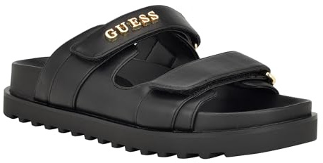 GUESS Fabulon, Sandali Bassi Donna, Nero 001, 36 EU