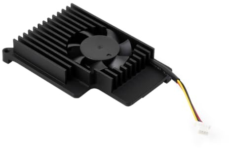 Waveshare Kühlkörper Kühler Active Cooler Compatible with Raspberry Pi 5, Active Cooling Fan, Aluminium Heatsink, With Thermal Pads