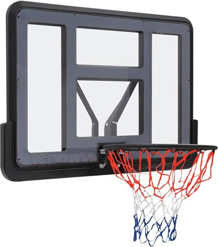 Gvqng Basketballkorb Ersatz-Set FüR Die RüCkwand, Basketball Im Freien Pet-RüCkwand & Felgen-Kombination, An Der Wand Montiert Kombination Aus RüCkwand Und Felge, FüR Erwachsene,110 * 75cm