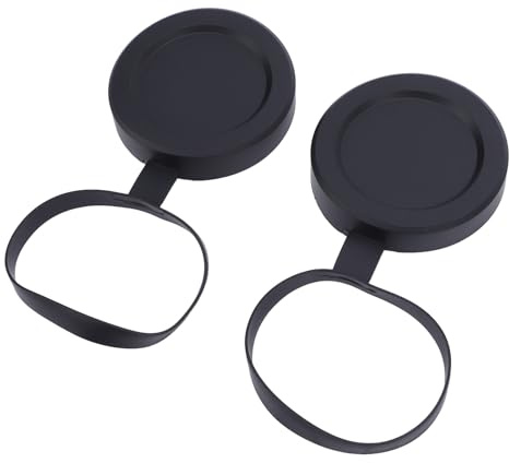 2pcs Objektive Linsenkappen, Gummi-Ferngläser-Augenschutzkappe, Schutzlinsenabdeckungen für 61-64 Mm Durchmesser