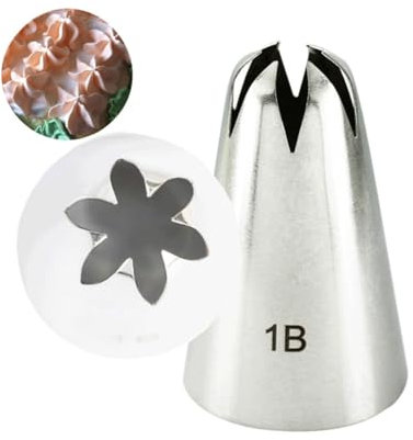 EYPKPL Tips for Piping Pastry Nozzle 1b/1c/1e/1g Large Icing Piping Nozzles Confectionery Cake Tool Cupcake Stainless Steel Cookies Piping Nozzle Reusable