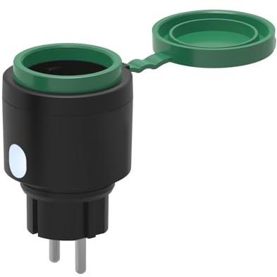 Offgridtec Presa esterna intelligente WiFi con controllo dell'app Smart Life o Tuya IP44 impermeabile per esterno (1, 2 pezzi)