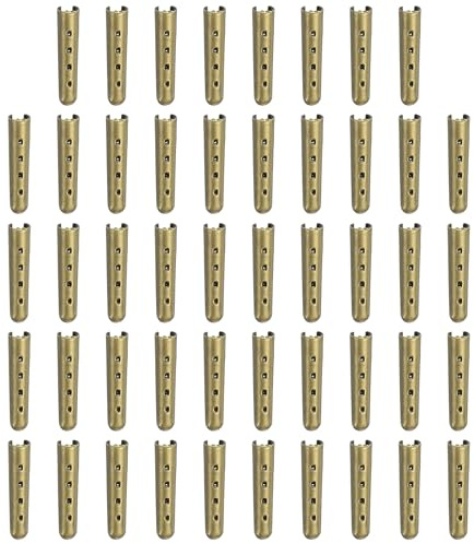 PATIKIL Skosnöre spetsar, öppen mun aglets skor spetsband ändspets lock ersättning för klädsträngar, Brons, 23mm