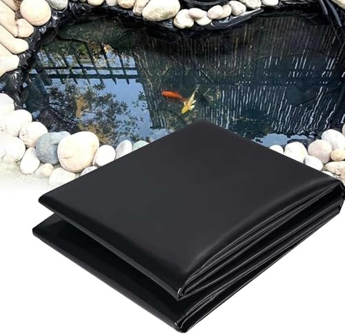 Revestimiento para estanques de 3 x 5 m, 4 x 5 m, 5 x 6 m, 8 x 10 m, 10 x 12 m, 10 x 15 m. Membrana impermeable flexible para estanques de peces, jardines acuáticos, arroyos y fuentes. Capa base resis