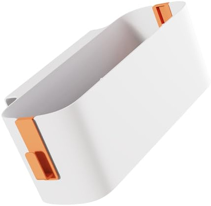 Fafeicy Bedside Storage Organizer Shelf, Plast Hanging Bed Organizer med Krokar, Rymdbesparande, för Barn, Pojkar och Flickor Använder i Sovrum, Sovsal, Studie (Orange)
