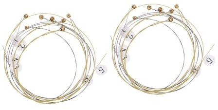 Lyra Stahlsaiten Ersatzset aus Stahl für Kleine Harfe | Leiersaiten Zubehör, Einfach zu Ersetzen, 19 Stück, Geeignet für Lyra und Kleine Harfe