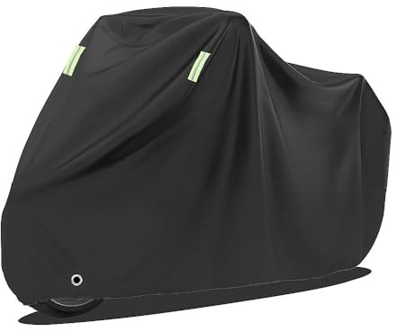 Funda para Moto para Scooter Model Forza 350 Forza 125 SH 350i, Impermeable Funda Moto, Resistente Al Lluvia Viento, con Orificios para Cerradura Y Tiras Reflectantes,B-295 * 140 * 110cm