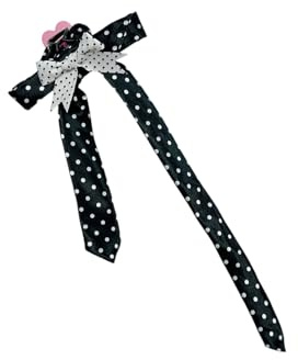 Horquilla plana de gran tamaño para balletcore para la cabeza, clip punk, lazo para el pelo, accesorios para fotos de Halloween, accesorios para el pelo