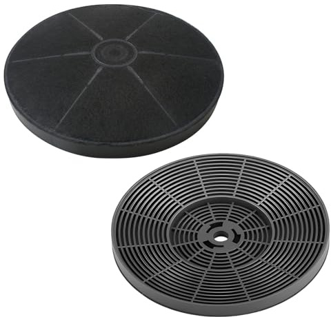 2Pcs Carbon Charcoal Filter for Cooker Hood, 175mm Diameter