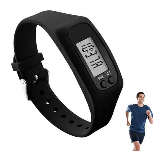Step Counter Watch,Pedometer Step Counter for Walking,Electronic Pedometer Bracelet Wristband for Men Women,Pedometer Step C/ounter Watch,P/edometer Bracelet,Track Steps Walking P/edometer