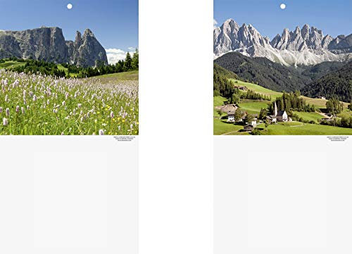 BRUNNEN 107034413 Kalenderrückwand Landschaftsmotiv Berge (für Tages-Abreißkalender Nr. 13, 18 x 33 cm)