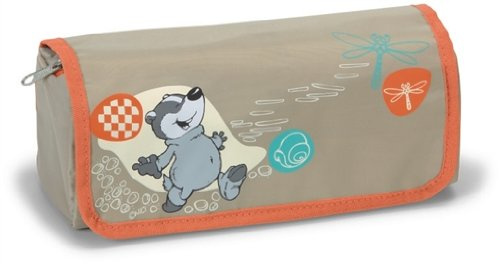 NICI 34679 - Mäppchen zum Ausrollen Dachs Nylon, 19 x 7 x 7 cm
