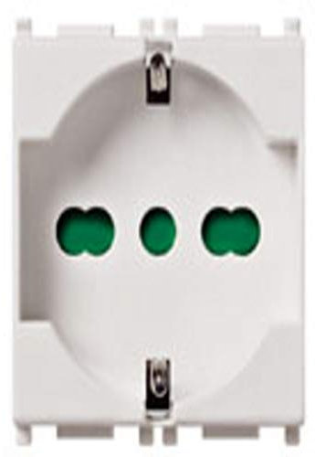 Vimar Presa 2Pcon T 16A Universale, Bianco