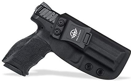 HK VP9 Holster IWB Kydex Pistolenholster for Heckler & Koch (H&K) VP9 VP40 Concealed Carry - Pistolenhalfter Hängend Carrier Verdeckte/Versteckte Pistole Case Waffenholster (Black, Right Hand Draw)