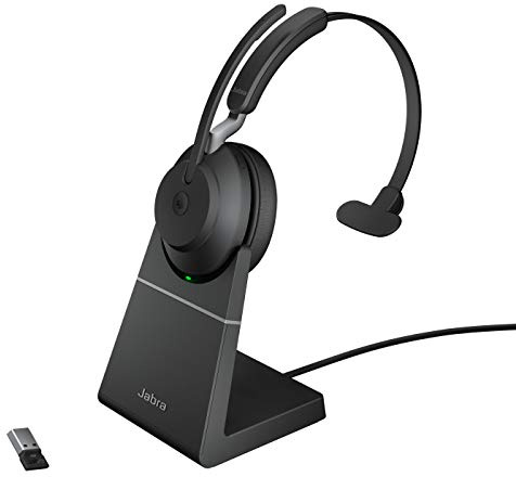 Jabra Evolve2 65 MS Mono - micro-casque - avec support de chargement