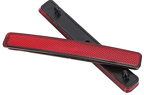 KIMISS Par de Luces LED Reflectoras de Parachoques Trasero con Lente Roja, Reemplazo de Lámparas para T5 Transporter 2003-3011 7E0945105(Rojo)