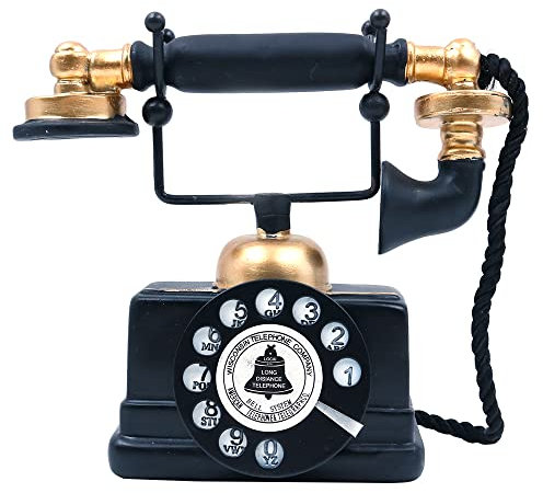 CENPEK Telefono Antico Creativo retrò Decorativo Telefono in Resina Rotante Decorazione Telefono Bar Bar Decorazione Decorazione Casa Puntelli Decorazione Decorazione della Casa Puntelli