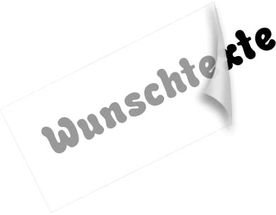 Aufkleber mit Wunschtext Sticker Beschriftung mit Vorschau selbst gestalten individuelle Länge und Farben Lieferzeit 2 bis 3 Werktage