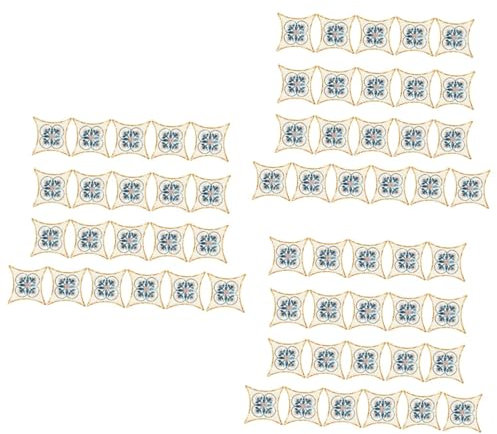 DECHOUS 63 Stk Wasserfester Aufkleber Blumenaufkleber Aufkleber Für Mosaikfliesen Wasserfeste Aufkleber Wasserfester Bodenaufkleberm Stock Büro Europäischer Stil