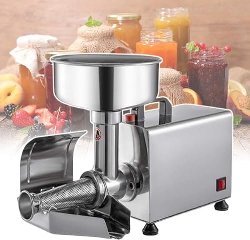 pealiritansemen 450 W Commercial Food Milling Press Machine, Electric Tomato Strainer, Fruit Strainer Sauce Maker, For Canning Tomato Purees, Vegetable Juice