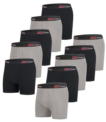ATLAS FOR MEN - Pack einfarbige Boxershorts Herren - Herren Unterhosen - In großen Größen erhältlich